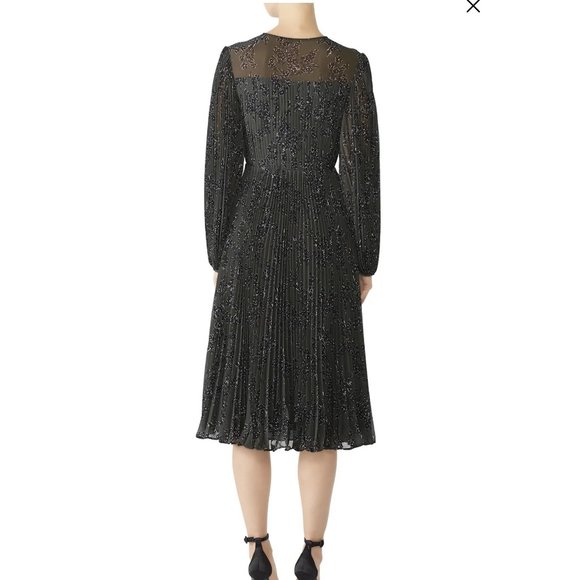 Fame and Partners The Landry Midi Dress in Khaki 8 - Picture 4 of 14